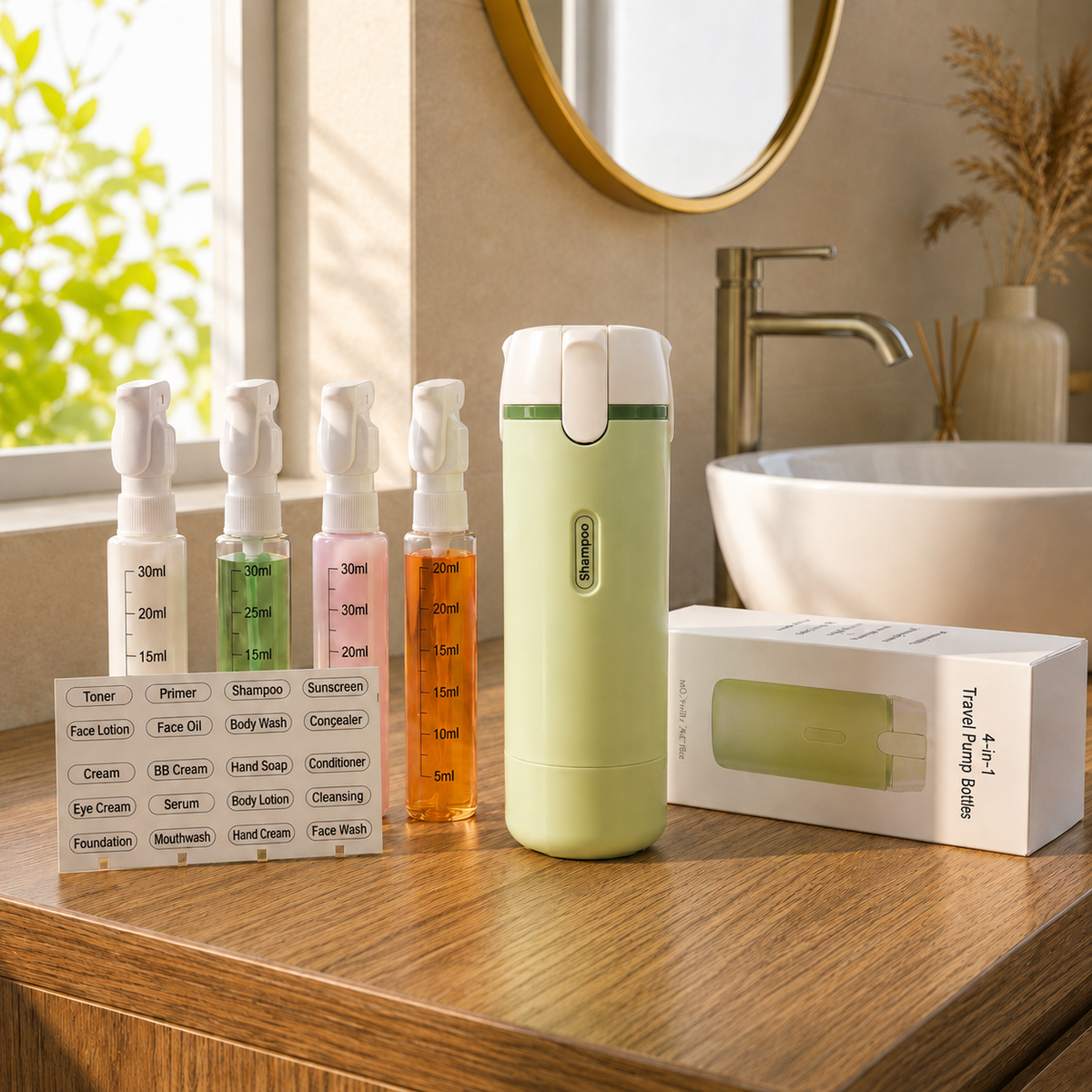 Distributeur des essentiels  4 en 1
