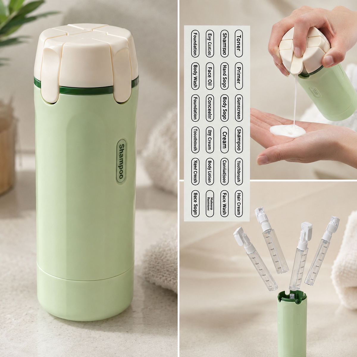 Distributeur des essentiels  4 en 1