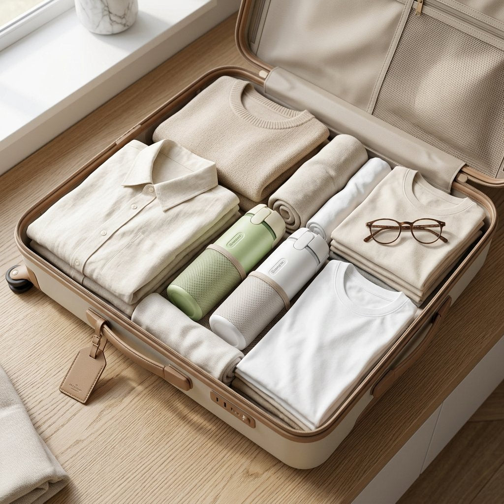 Distributeurs 4 en 1 dans une valise